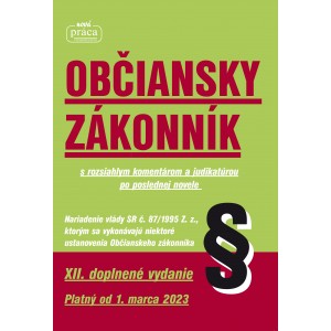 Kolektív autorov: OBČIANSKY ZÁKONNÍK s rozsiahlym komentárom a judikatúrou, VI. vydanie, platný od 1. marca 2009.