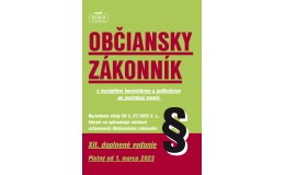 Kolektív autorov: OBČIANSKY ZÁKONNÍK s rozsiahlym komentárom a judikatúrou, VI. vydanie, platný od 1. marca 2009.