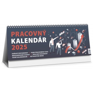 PRACOVNÝ KALENDÁR 2025 - veľký (Formát: 30 x 12 cm)